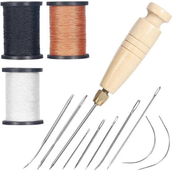 3-Spool Nylon Thread for Sewing, Each 80 Yards Thick Thread Kit for Hand Sewing - Picture 1 of 14